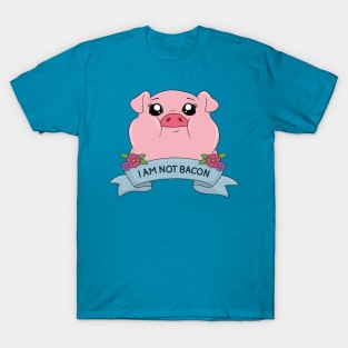 I am not bacon - Cute pig T-Shirt